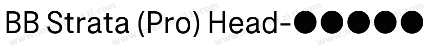 BB Strata (Pro) Head字体转换